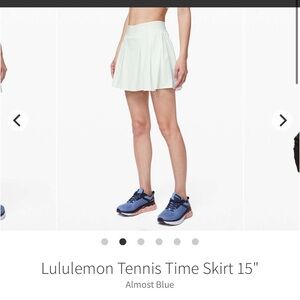 lululemon athletica Tennis Time Skirt in Almost Blue (Light Blue)